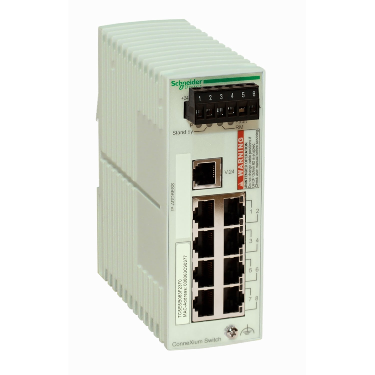 SCHNEIDER ELECTRIC SNRTCSESB093F2CU0 CONNEXIUM BASIC MANAGED SWITCH 6TX/3FX-M