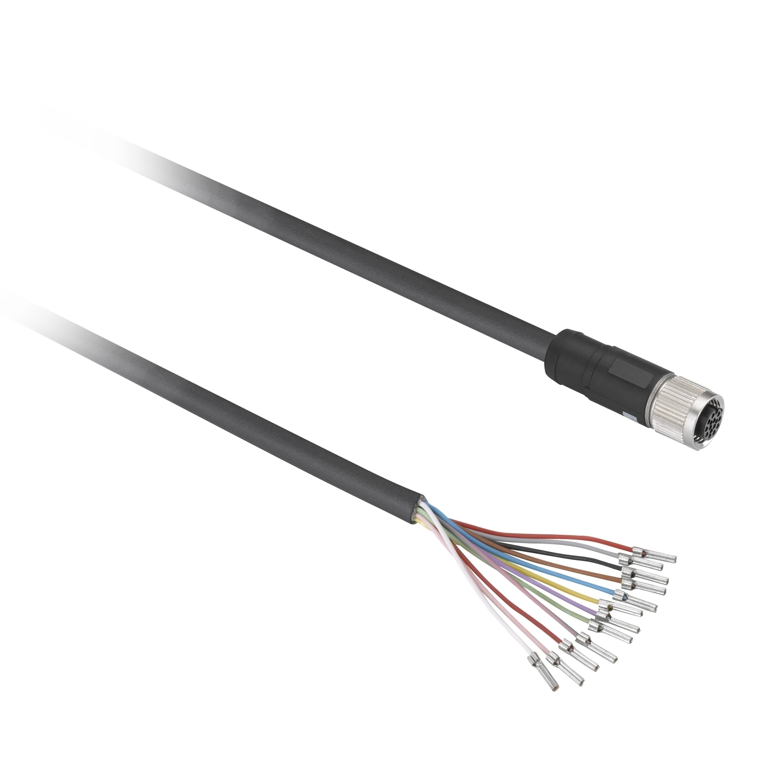 SCHNEIDER ELECTRIC - SNRXZCPB44P14L5 CONN.M12 FEM 12 FILI, DIRITTO 5M