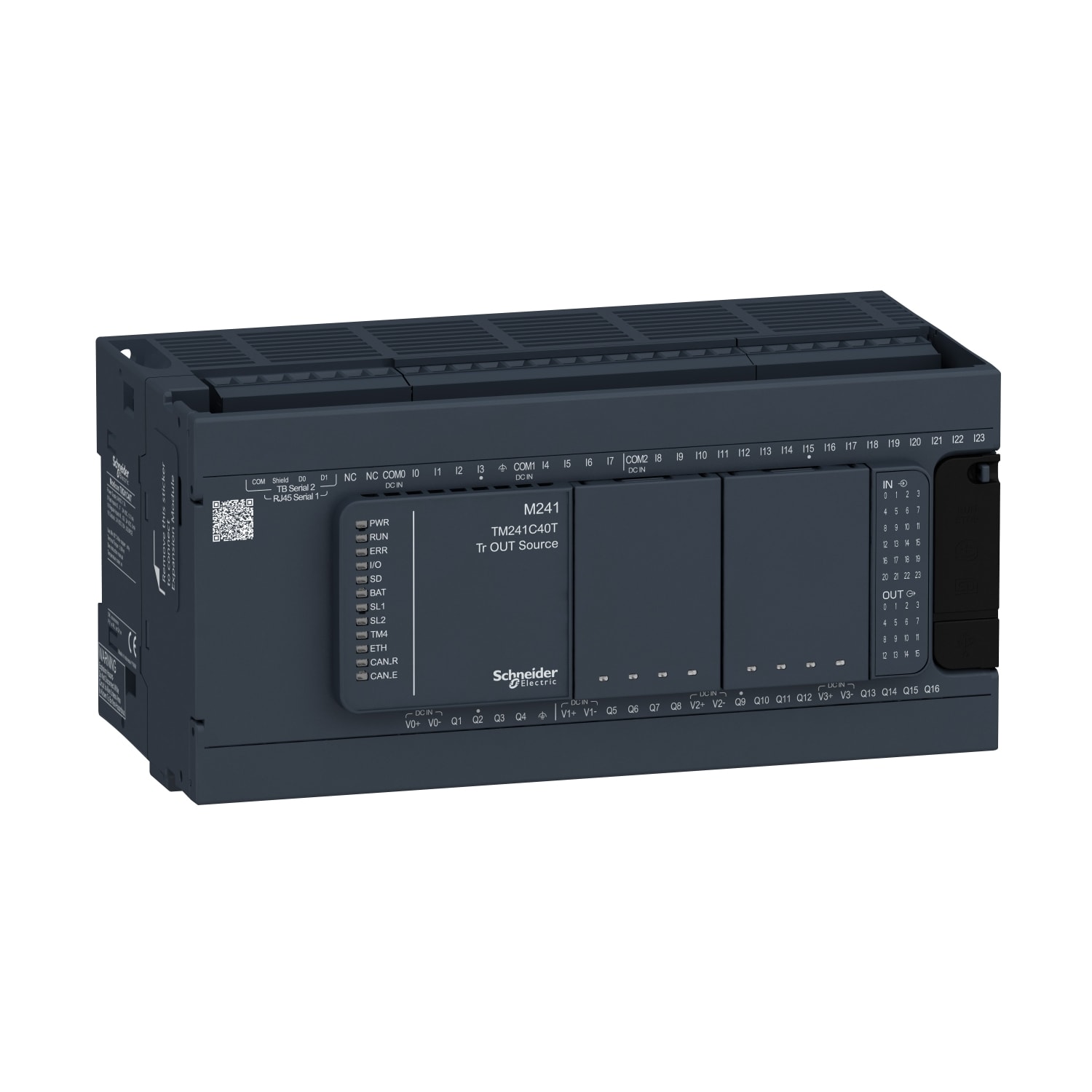 SCHNEIDER ELECTRIC SNRTM241C40T CONTROLLORE M241 40 I/O TR PNP