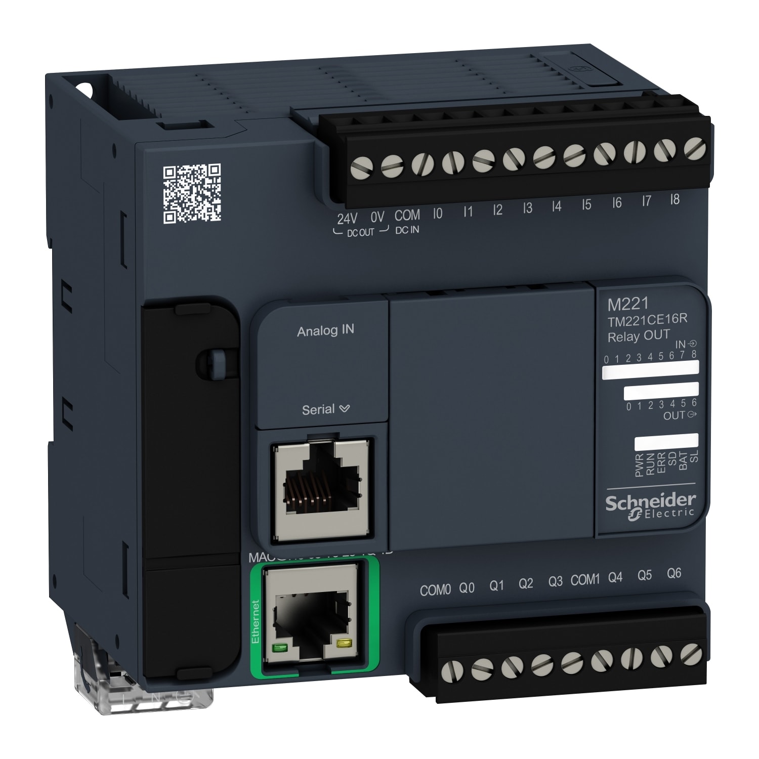 SCHNEIDER ELECTRIC - SNRTM221CE16R CONTROLLORE M221 16 I/O RELE ETH
