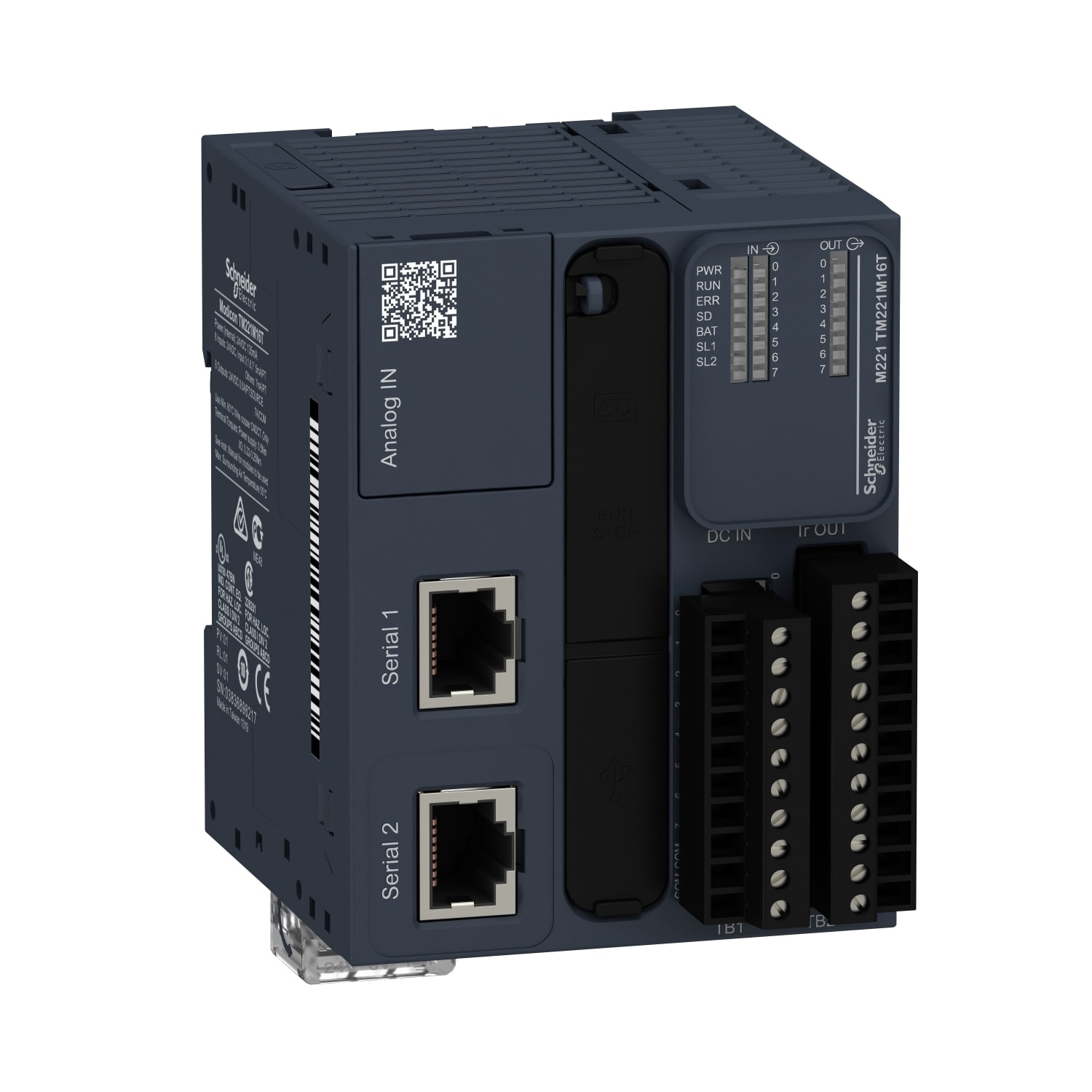SCHNEIDER ELECTRIC SNRTM221M16T CONTROLLORE M221 16 I/O TR PNP