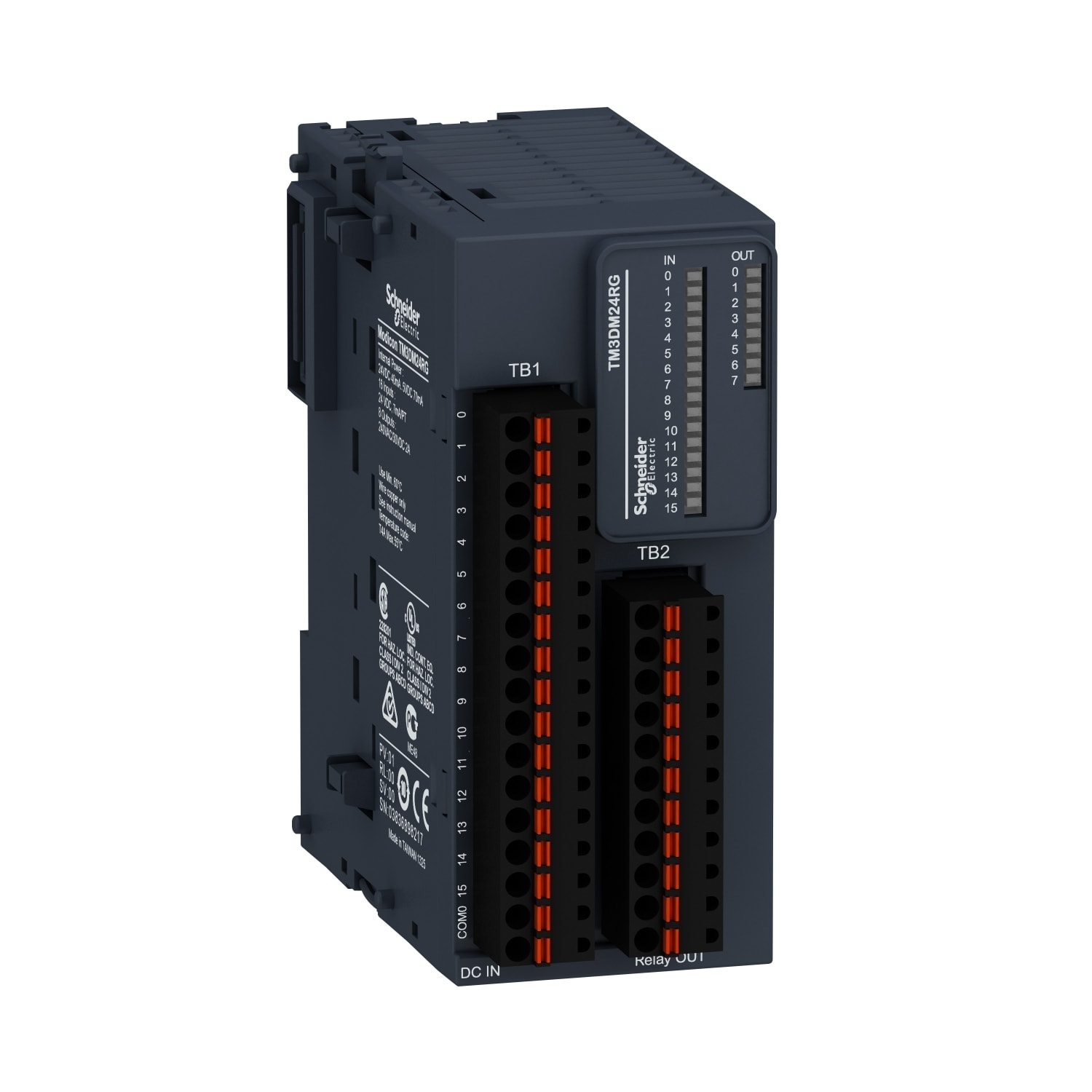 SCHNEIDER ELECTRIC - SNRTM3DM24RG MODULO TM3 24 I/O RELE MOLLA
