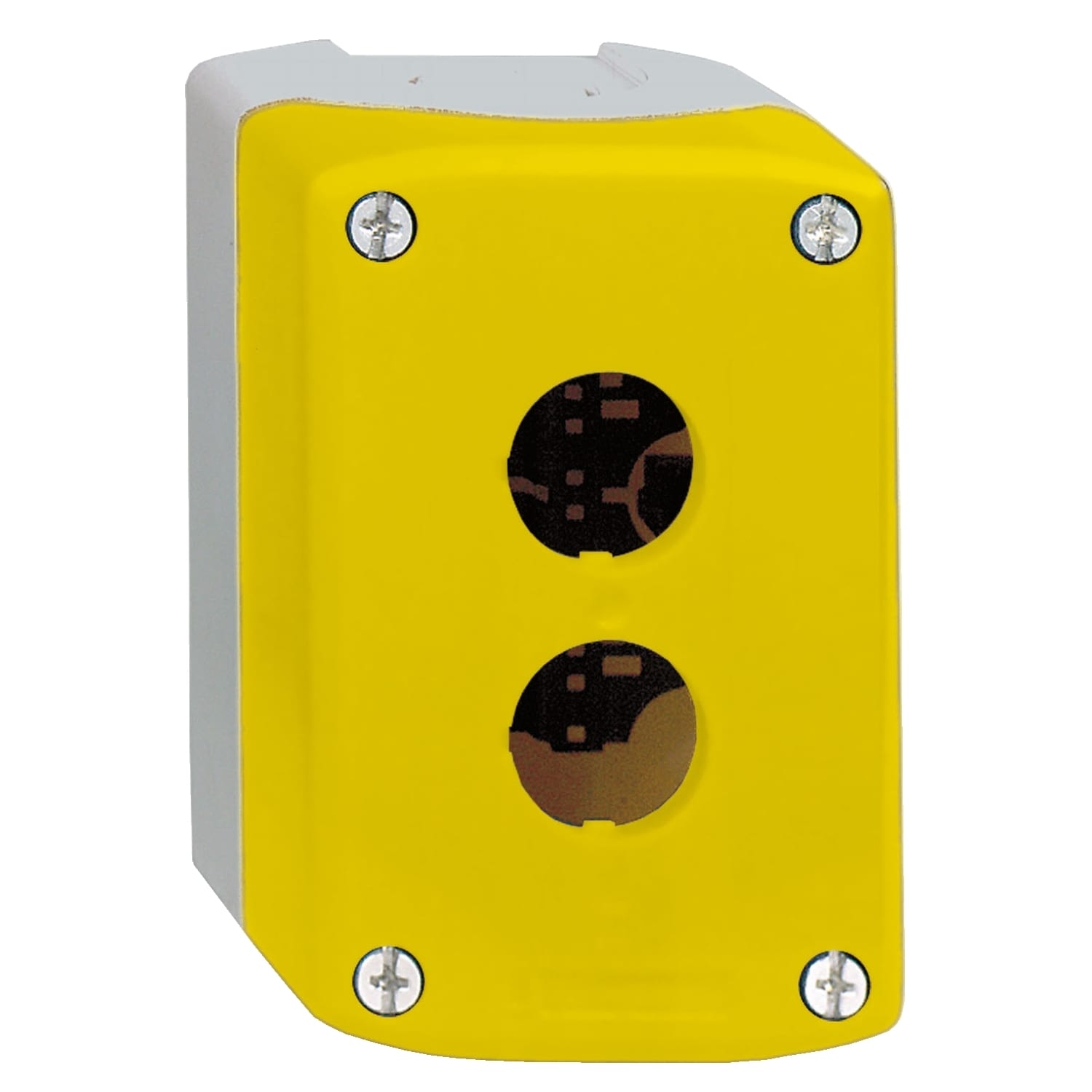 SCHNEIDER ELECTRIC - SNRXALK02 PULSANTIERA VUOTA GIALLA 2 FORI ARR.EM.