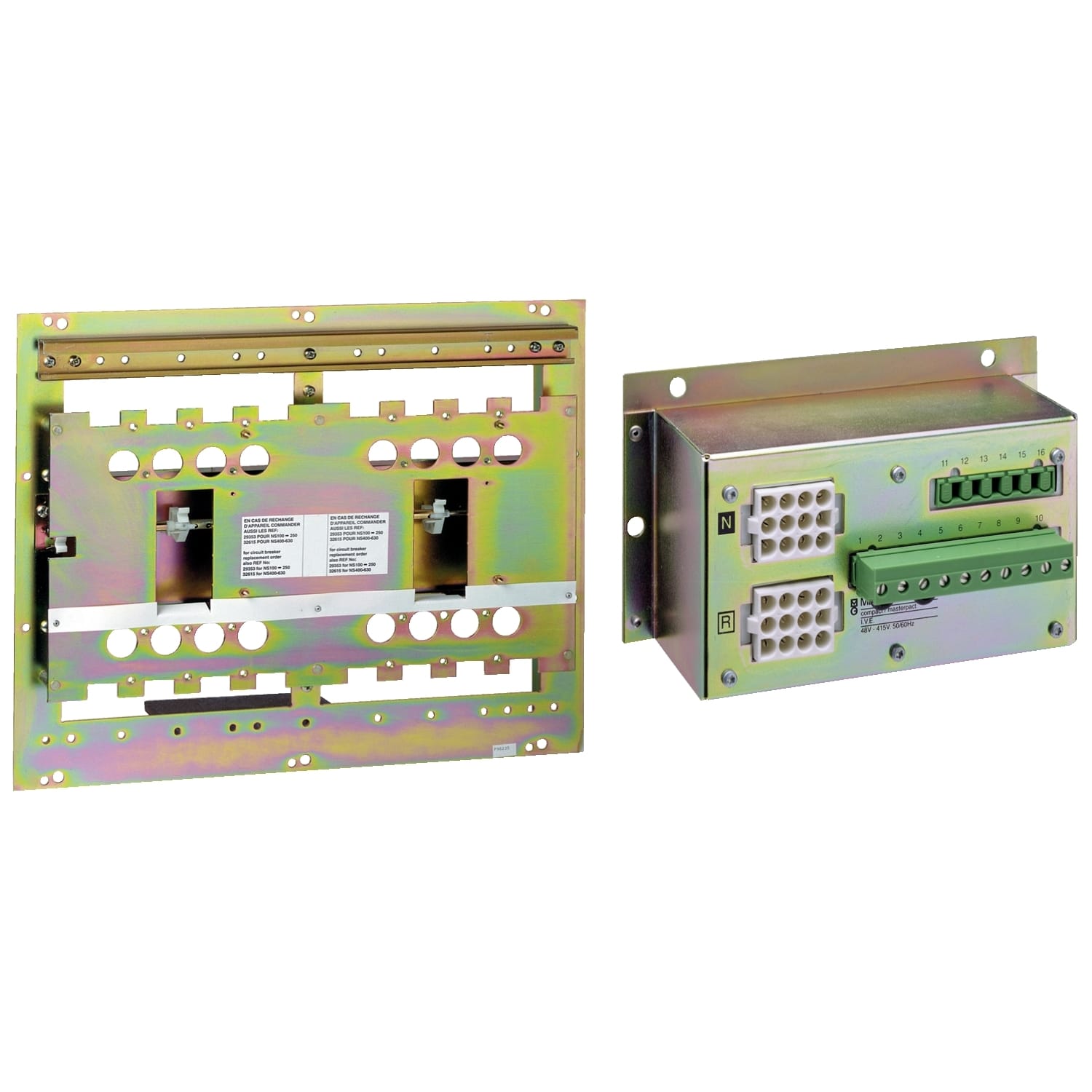 SCHNEIDER ELECTRIC SNR29350 PIASTRA COMM NSX100/250 TELECOM VCA