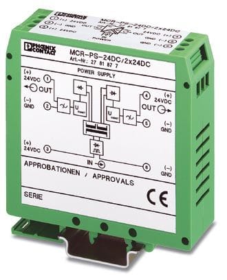 PHOENIX CONTACT - PHC2781877 MCR-PS- 24DC/2X24DC ALIMENTATORE DC/DC