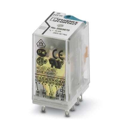 PHOENIX CONTACT PHC2903670 REL-IR4/LDP- 24DC/4X21AU RELE SINGOLO