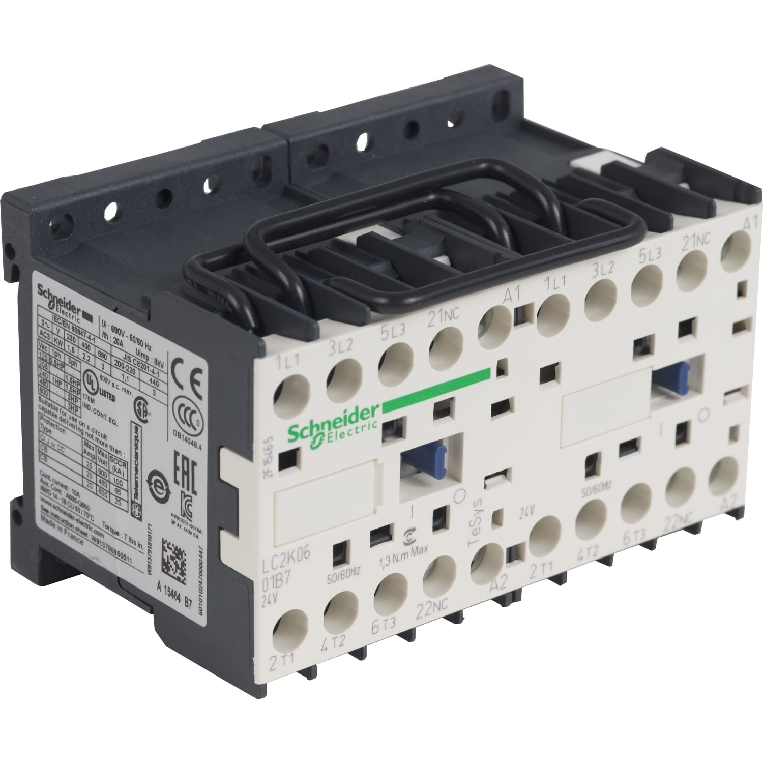 SCHNEIDER ELECTRIC - SNRLC2K0601B7 TELEINV. 3P NC VITE 24V 50 60HZ