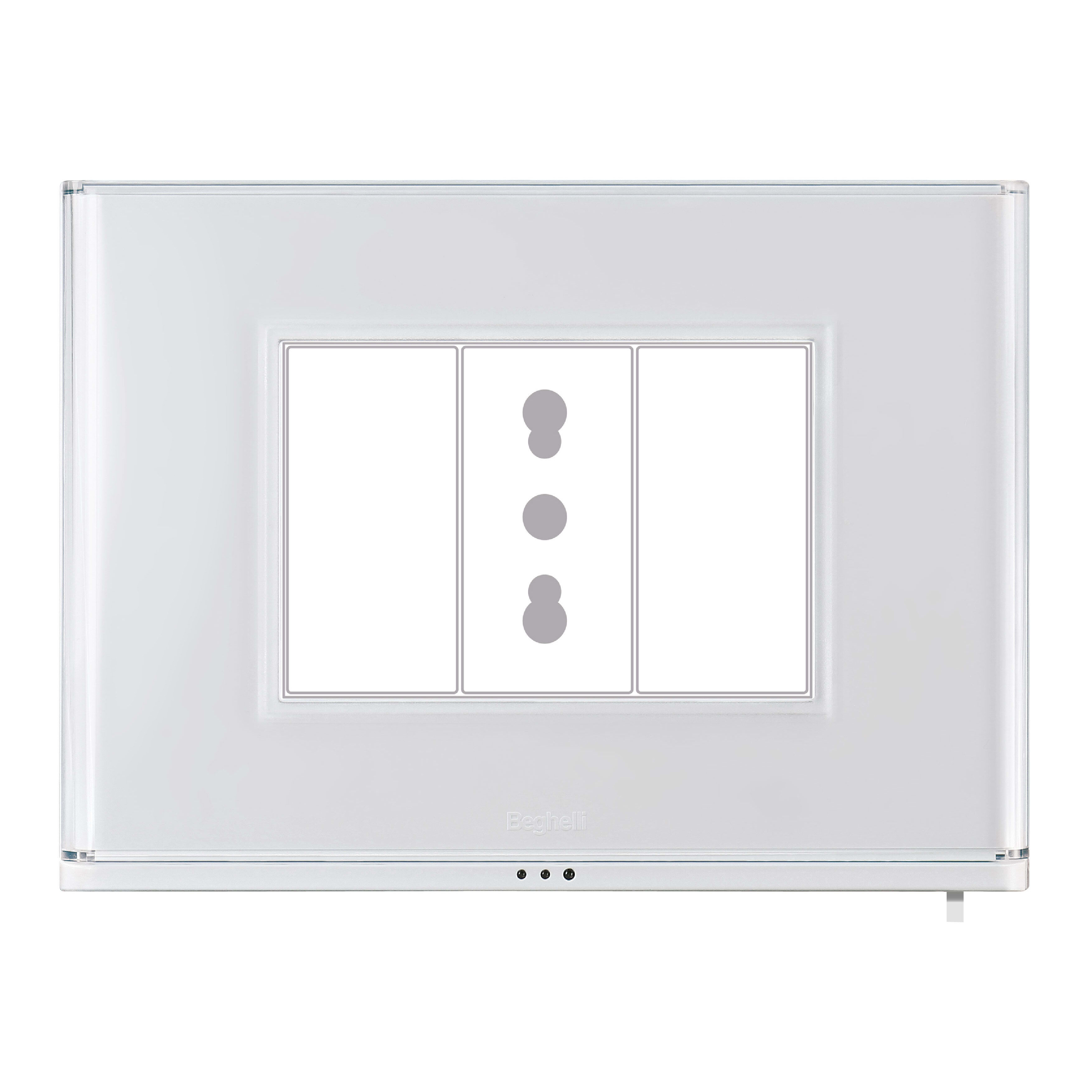 BEGHELLI - BEG81230 PLACCA IPERSENSO 3 FR BIANCA