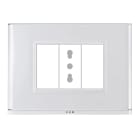 BEGHELLI - BEG81231 PLACCA LITE 3 FRUTTI BIANCA