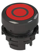 PIZZATO ELETTRICA S. - PZZE2 1PU2R321L145 PULSANTE AD IMPULSO RASATO ROSSO CON MAR