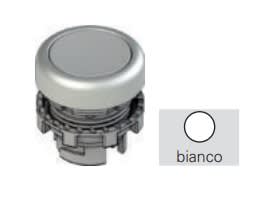 PIZZATO ELETTRICA S. - PZZE2 3PL2R229L241 PULSANTE LUMINOSO RASATO BIANCO CON MARC