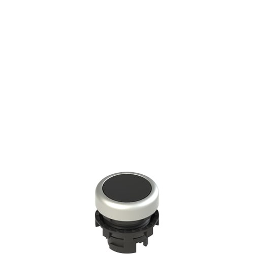 PIZZATO ELETTRICA PZZE2 3PU2R1290 PULSANTE AD IMPULSO RASATO NERO