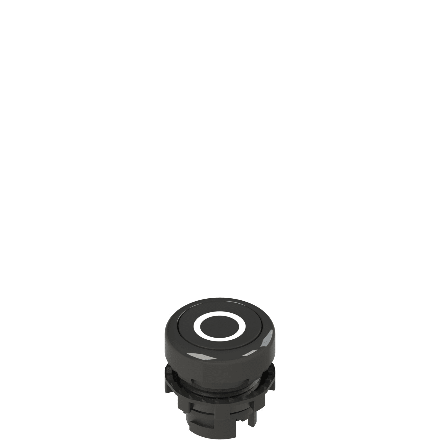 PIZZATO ELETTRICA PZZE2 1PU2R121GB0 PULSANTE AD IMPULSO RASATO NERO CON MARC