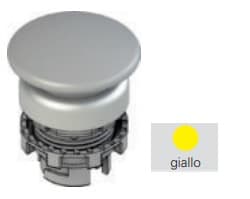 PIZZATO ELETTRICA PZZE2 3PL2F549L227 PULSANTE LUMINOSO A FUNGO GIALLO CON MAR