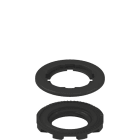 PIZZATO ELETTRICA - PZZVE GF151A ADATTATORE COMPLETO DI GHIERA DI FISSAGG