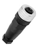 PIZZATO ELETTRICA PZZVF CBMP4DM04 CONNETTORE FEMMINA M12 4 POLI DA CABLARE