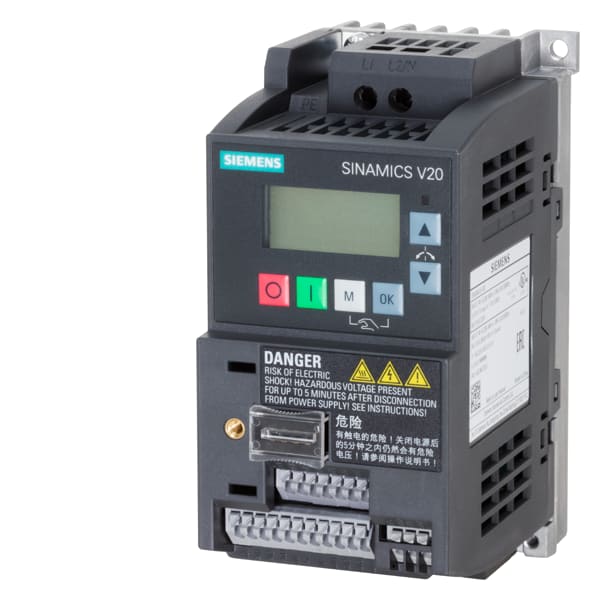 SIEMENS SIE6SL32105BB125UV1 SINAMICS V20, 1AC230V 0,25KW UNFILTERED