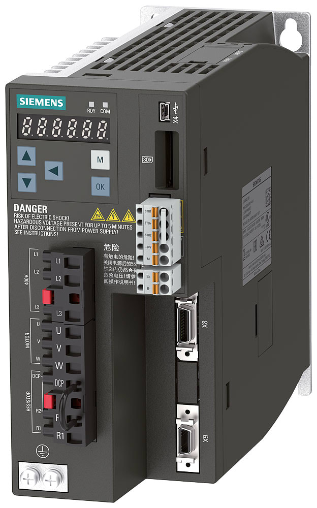 SIEMENS SIE6SL32105FE110UF0 SINAMICS V90, PROFINET, 3 AC 400V 1.0KW