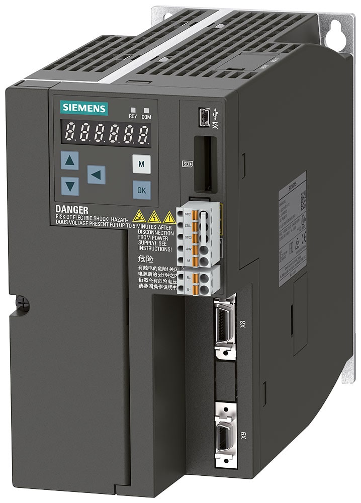 SIEMENS SIE6SL32105FE120UF0 SINAMICS V90, PROFINET, 3 AC 400V 2.0KW
