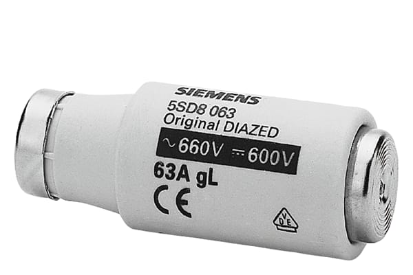 SIEMENS SIE5SD8063 DIA.DIII GL/GG E33 63A RA.690/600VCA/CC