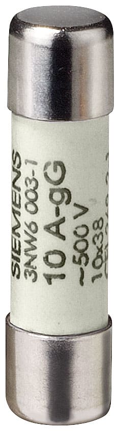 SIEMENS - SIE3NW60111 FUSIBILE CILINDRICO 10,3X38 1A GG