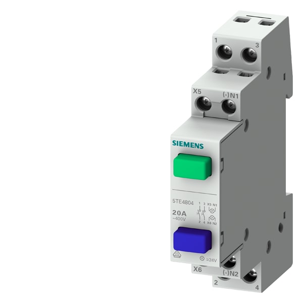 SIEMENS SIE5TE4804 PULSANTE LUM. 2T. 1NA+1NC 20A 230V 1UM