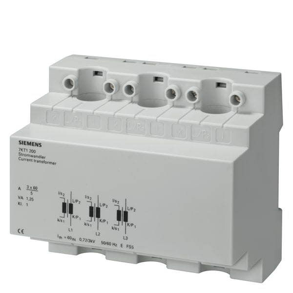 SIEMENS SIE7KT1201 TRASFORM. DI CORRENTE 3X100/5A 6UM