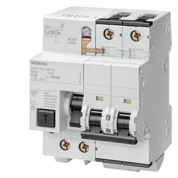 SIEMENS SIE5SU13231BB32 MTD C10 4,5KA 15KA 2P TIPO AC 30MA