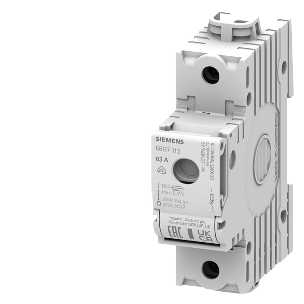 SIEMENS SIE5SG7113 SEZIONATORE MINIZED D02 63A 1P P=70MM