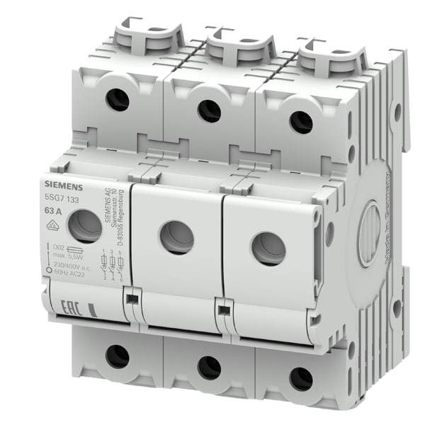 SIEMENS SIE5SG7133 SEZIONATORE MINIZED D02 63A 3P P=70MM