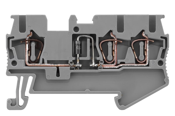 SIEMENS SIE8WH20035DF00 MORS. A MOLLA + DIODO SX-DX 2,5MMQ, GRI