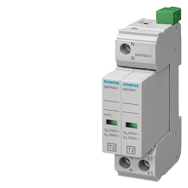 SIEMENS SIE5SD74221 LIMIT.T2 2P TT,TN-S+C.S.FM 20KA ING.R