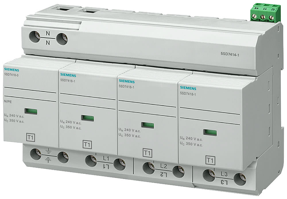SIEMENS - SIE5SD74141 SCARICATORE T1 4P TT,TN-S 100KA 8UM