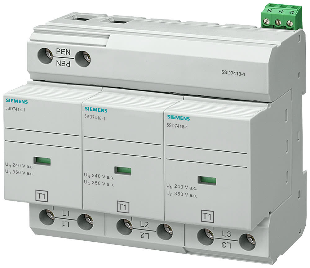 SIEMENS - SIE5SD74131 SCARICATORE T1 3P TN-C 75KA CS 6UM