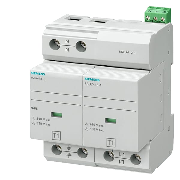 SIEMENS SIE5SD74121 SCARICATORE T1 2P TT E TN-S 100KA CS 4UM