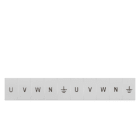 SIEMENS - SIE8WH81203AA25 TARGHETTA FRONT. 6,2MM LONG. U,V,W,N