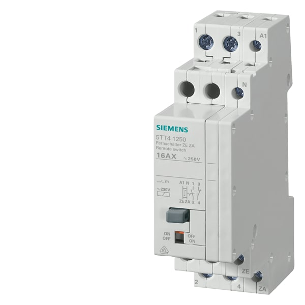 SIEMENS SIE5TT41250 RELE PP CENTRAL.ON/OFF1NA+1NC 230VCA16A