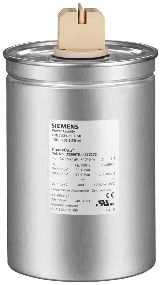 SIEMENS - SIE4RB52503EA50 COND TRIF 25KVAR 400V/50HZ AZOTO