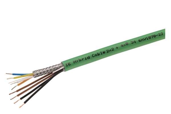 SIEMENS SIE6XV18702J IE HYBRID CABLE 2X2 + 4X0,34 SOLD BY M