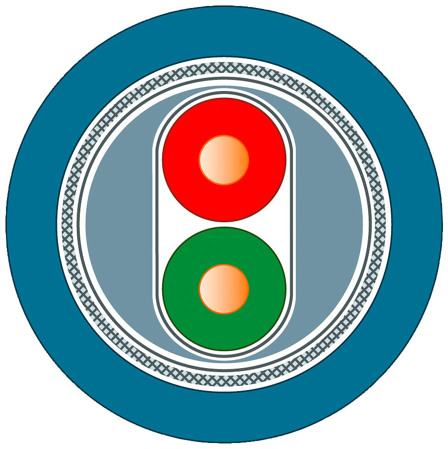 SIEMENS - SIE6XV18305EH10 PB FC PROCESS CABLE BLUE SOLD BY THE M