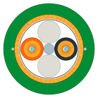 SIEMENS - SIE6XV18612C PCF TRAILING CABLE 200/230 SOLD BY THE M