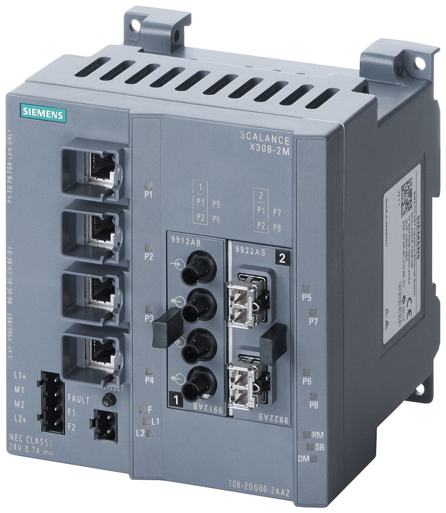 SIEMENS - SIE6GK53082FP102AA3 SCALANCE X308-2LH+