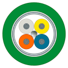 SIEMENS - SIE6XV18702F IE TP TORSION CABLE 2X2 SOLD BY M