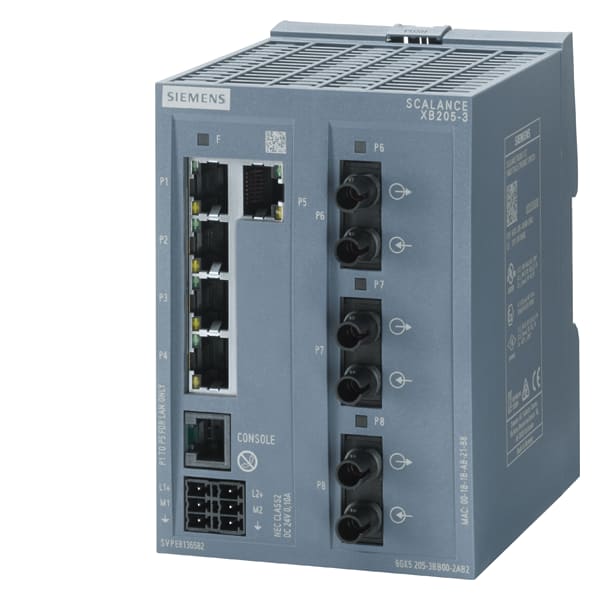 SIEMENS SIE6GK52053BB002AB2 SIMATIC NET SCALANCE XB205-3