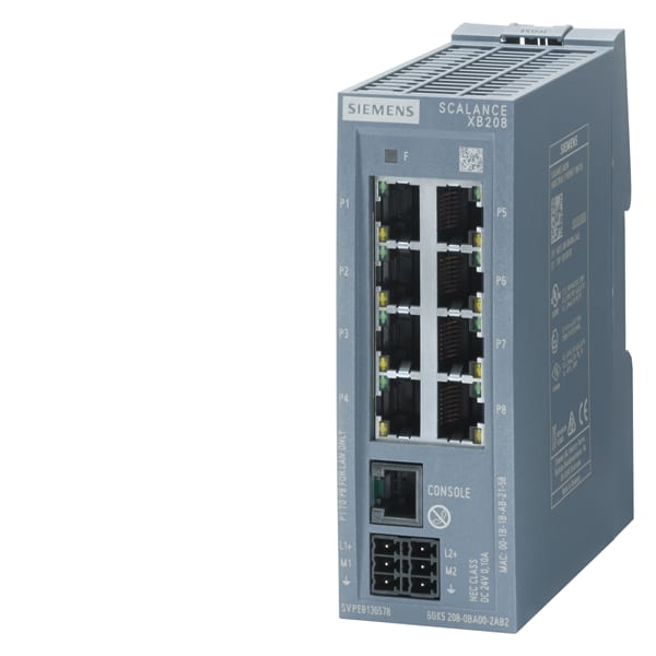 SIEMENS SIE6GK52080BA002TB2 SIMATIC NET SCALANCE XB208