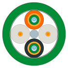 SIEMENS - SIE6XV18732B FO FRNC CABLE (50/125) SOLD BY THE M