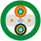 SIEMENS - SIE6XV18732B FO FRNC CABLE (50/125) SOLD BY THE M