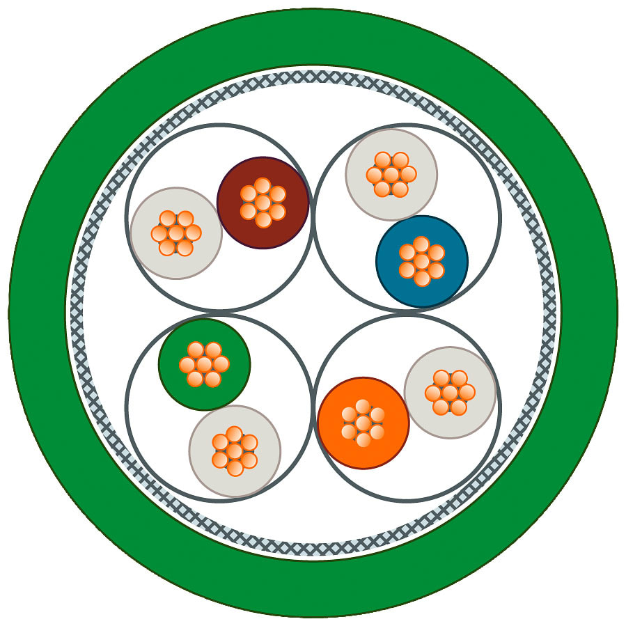 SIEMENS - SIE6XV18703RN10 TP XP CORD RJ45/RJ45 10M