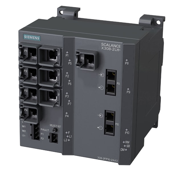SIEMENS SIE6GK53082FP102AA3 SCALANCE X308-2LH+