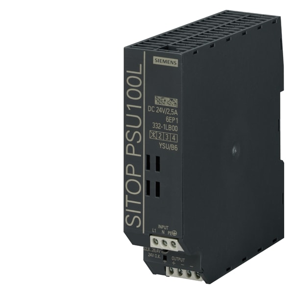 SIEMENS SIE6EP13321LB00 SITOP PSU100L 1AC DC24V 2.5A